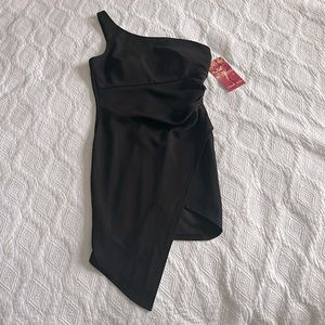 Emerald Sundae asymmetrical one-shoulder cocktail dress